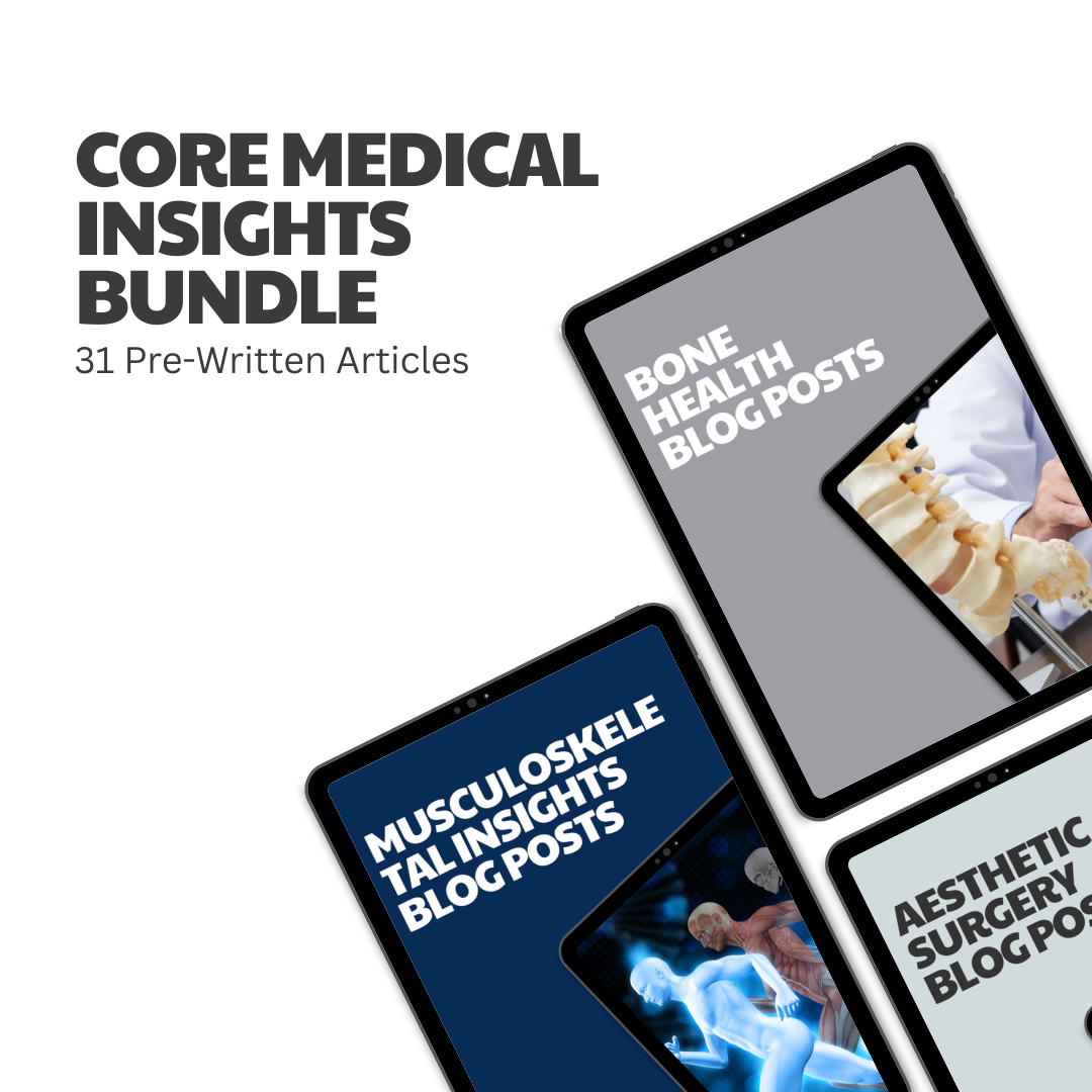 Core Medical Insights Bundle – 31 Pre-Written Articles