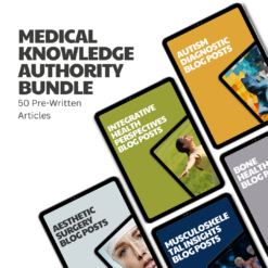 Medical Knowledge Authority Bundle – 50 Pre-Written Articles
